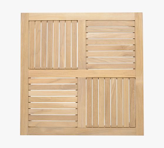 Miami Teak Square Outdoor Coffee Table - Thumbnail 4