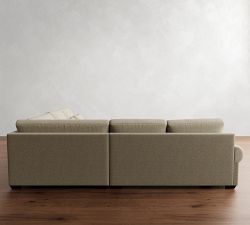 Big Sur Roll Arm Deep Seat 3-Piece L-Shaped Wedge Sectional (129")