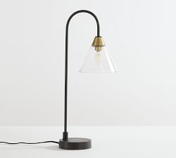 Claremont Flared Glass Table Lamp (25")