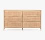 Dolores 6-Drawer Cane Dresser (58")