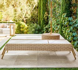 Huntington Mesh Stackable Outdoor Single Chaise Lounge, Set of 2