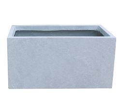 Lambert Lightweight Concrete Trough Planters, Set of 2