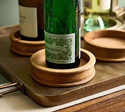 Oak Wood Wine Coaster