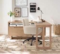 Irving Upholstered Swivel Desk Chair