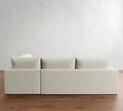 Westwood Square Arm Slipcovered 3-Piece Sectional (117")