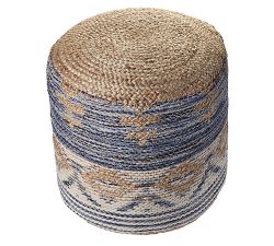 Azul Woven Jute Pouf