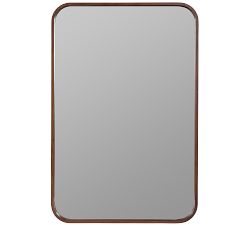 Danica Wooden Rectangular Wall Mirror