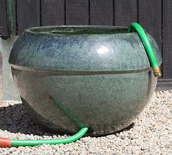 Garden Hose Pot with Antique Jade Cuff