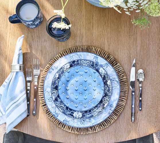 Kravet Floret Stoneware Appetizer Plates