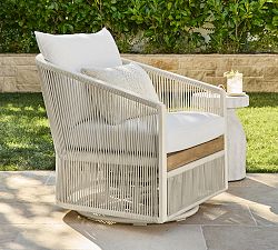 Lakewood Rope Swivel Outdoor Lounge Chair