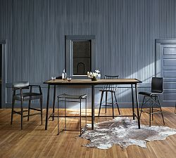 Mcclain Leather Swivel Barstool