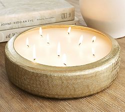 Mindfulness Brass Scented Candle - Oliban &amp; White Amber