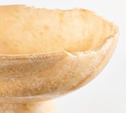 Onyx Stone Pedestal Bowl