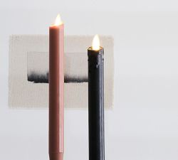 Premium Flickering Flameless Wax Taper Candle