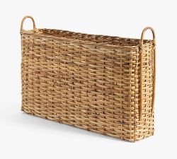 Artisan Rustic Handcrafted Console Basket