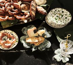 Four Leaf Clover Marble Cheese Board