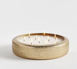 Mindfulness Brass Scented Candle - Oliban &amp; White Amber