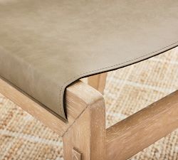 Noe Leather Sling Dining Chair