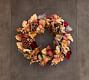 Faux Pomegranate &amp; Pinecone Wreath &amp; Garland