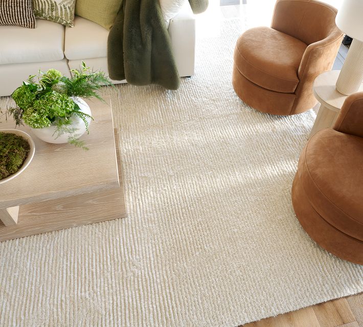Pottery barn ラグ ウール100% Alex Handwoven Performance Rug | Pottery Barn
