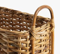 Artisan Rustic Handcrafted Console Basket