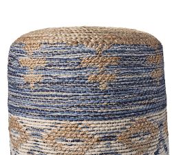 Azul Woven Jute Pouf