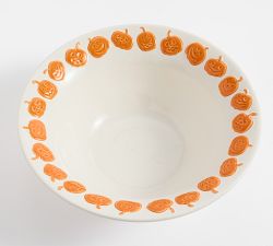 Jack-O-Lantern Stoneware Icon Serving Bowl