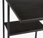 Duke Rectangular Metal C-Table with Shelf (20")