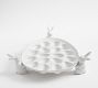 Rustic Bunny Stoneware Deviled Egg Platter