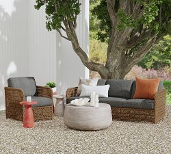 Mays Concrete Round Outdoor Coffee Table (37")