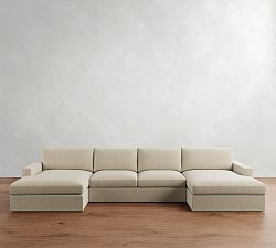Westwood Square Arm Double Chaise Sectional (186")