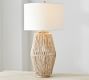 Abaca Woven Table Lamp (25")