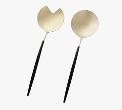 Gaze Two Tone Stainless Steel Serving Utensils - Set of 2