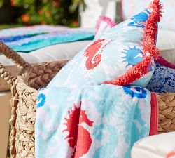 Lilly Pulitzer Hold Your Horses Fringe Trim Outdoor Pillow