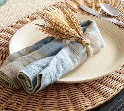 Lonnie Striped Linen Napkins - Set of 4
