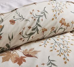 Autumn Botanical Percale Duvet Cover