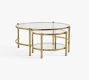 Everson Round Glass Nesting Coffee Tables