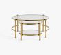 Everson Round Glass Nesting Coffee Tables