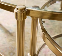 Everson Round Glass Nesting Coffee Tables