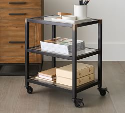 Flynn Metal Rolling Storage Cart (20")