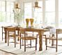 Heritage Farmhouse Turned Leg Extendable Dining Table
