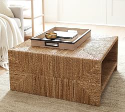 Malibu Square Woven Coffee Table