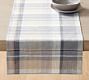 Montecito Plaid Cotton/Linen Table Runner