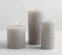 Scented Timber Pillar Candle - Grey Moss