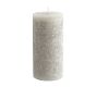 Scented Timber Pillar Candle - Grey Moss