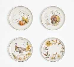 Bedford Harvest Stoneware Coasters - Mixed Set of 4