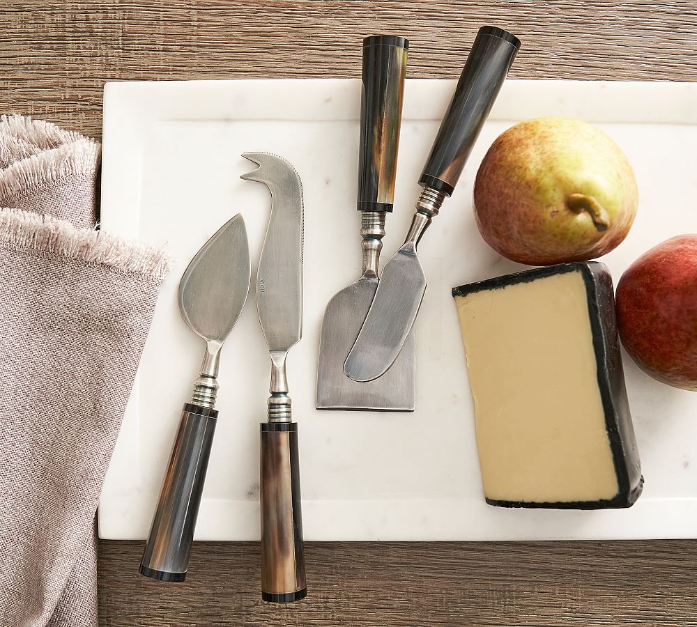 Horn Handcrafted Cheese Knives - Set of 4