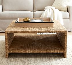 Malibu Square Woven Coffee Table
