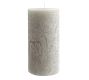 Scented Timber Pillar Candle - Grey Moss