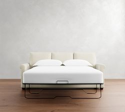 Cameron Modern Roll Arm Sleeper Sofa with Air Topper (56"&ndash;88")